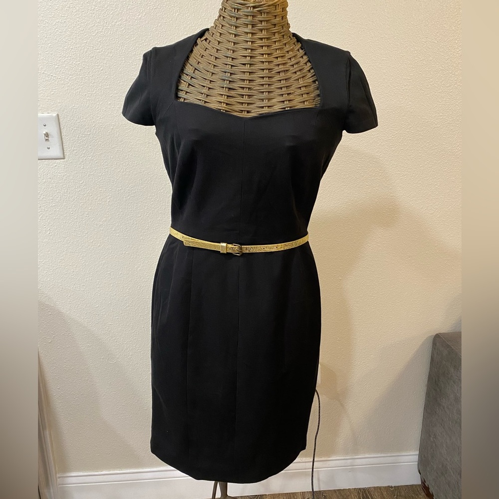 NWT Banana Republic Black Sloan Sheath Dress size 8